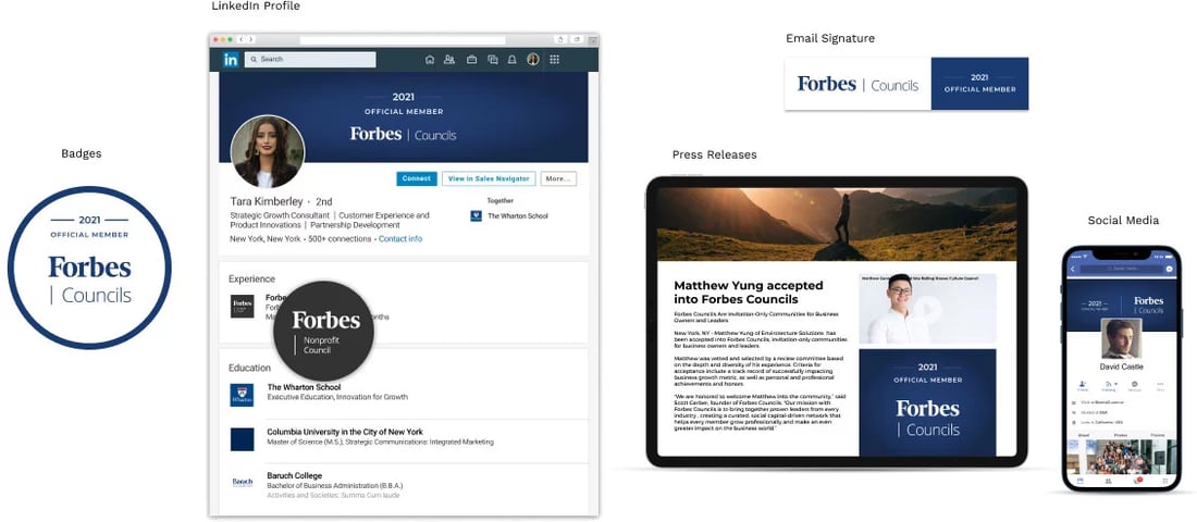 Forbes Councils LinkedIn Profile | Forbes Councils Social Media | Forbes Councils Email Signature | Forbes Councils Press Releases