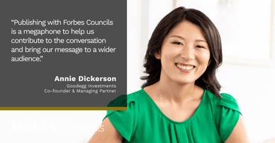 Featured image for Forbes Councils Gives Annie Dickerson's Business Increased Visibility.