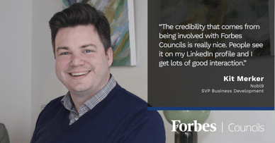 Featured image for Kit Merker Says Forbes Councils Gives His Writing Greater Authority. 