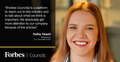 Featured image for Forbes Councils Publishing Gives Yulia Yaani a Platform for Sharing Industry Insights. 