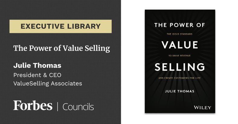 Featured image for The Power of Value Selling By Julie Thomas.