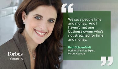 Featured image for Beth Schoenfeldt Helps Forbes Councils Members Save Time and Cut Expenses.