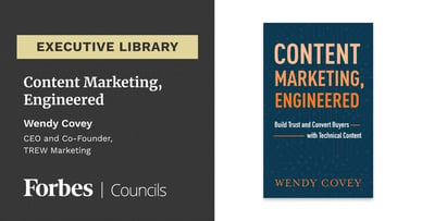  Featured image for Content Marketing, Engineered by Wendy Covey. 