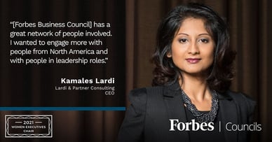 Featured image for Kamales Lardi is Forbes Business Council Women Executives Chair.