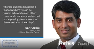 Featured image for Safir Adeni is Forbes Business Council Dallas-Ft.Worth Chair.
