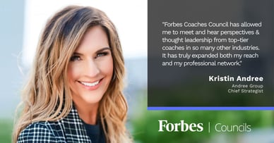 Kristin Andree, dubbed The Advisor's Advisor, Forbes Coaches Council member. 