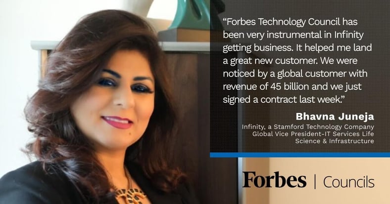 Featured image for Forbes Councils Publishing Helps Bhavna Juneja Generate New Business.