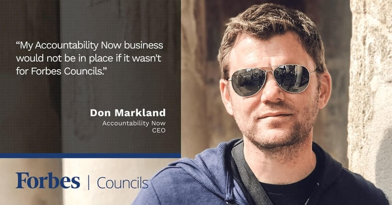 Featured image for Forbes Councils Publishing Inspires Don Markland to Start His Own Business.