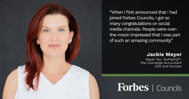 Featured image for Jackie Meyer Gains Visibility Through Forbes Councils. 