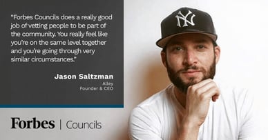 Featured image for Curated Community Support for Jason Saltzman: Forbes Business Council. 