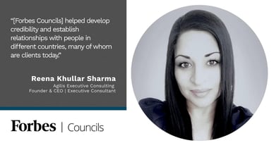 Featured image for Reena Khullar Sharma Says Forbes Councils Is a Key Catalyst For Growing Her Business. 