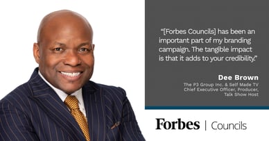 Featured image for For Dee Brown, Visibility and Added Credibility From Forbes Councils. 
