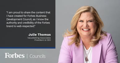 Featured image for Julie Thomas: Transforming Sales Excellence Through Value Selling. 
