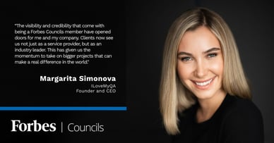 Featured image for Margarita Simonova: Pioneering Quality Assurance and Empowering Women in Tech. 