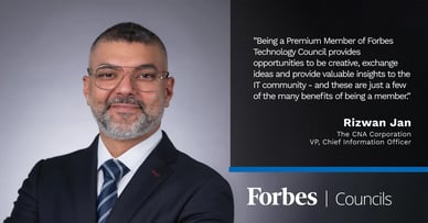 Rizwan Jan, a distinguished Premium Member of Forbes Technology Council