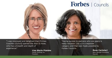 Lisa Marie Platske and Rose Cartolari Take Their Forbes Councils Virtual Connection Offline in Milan