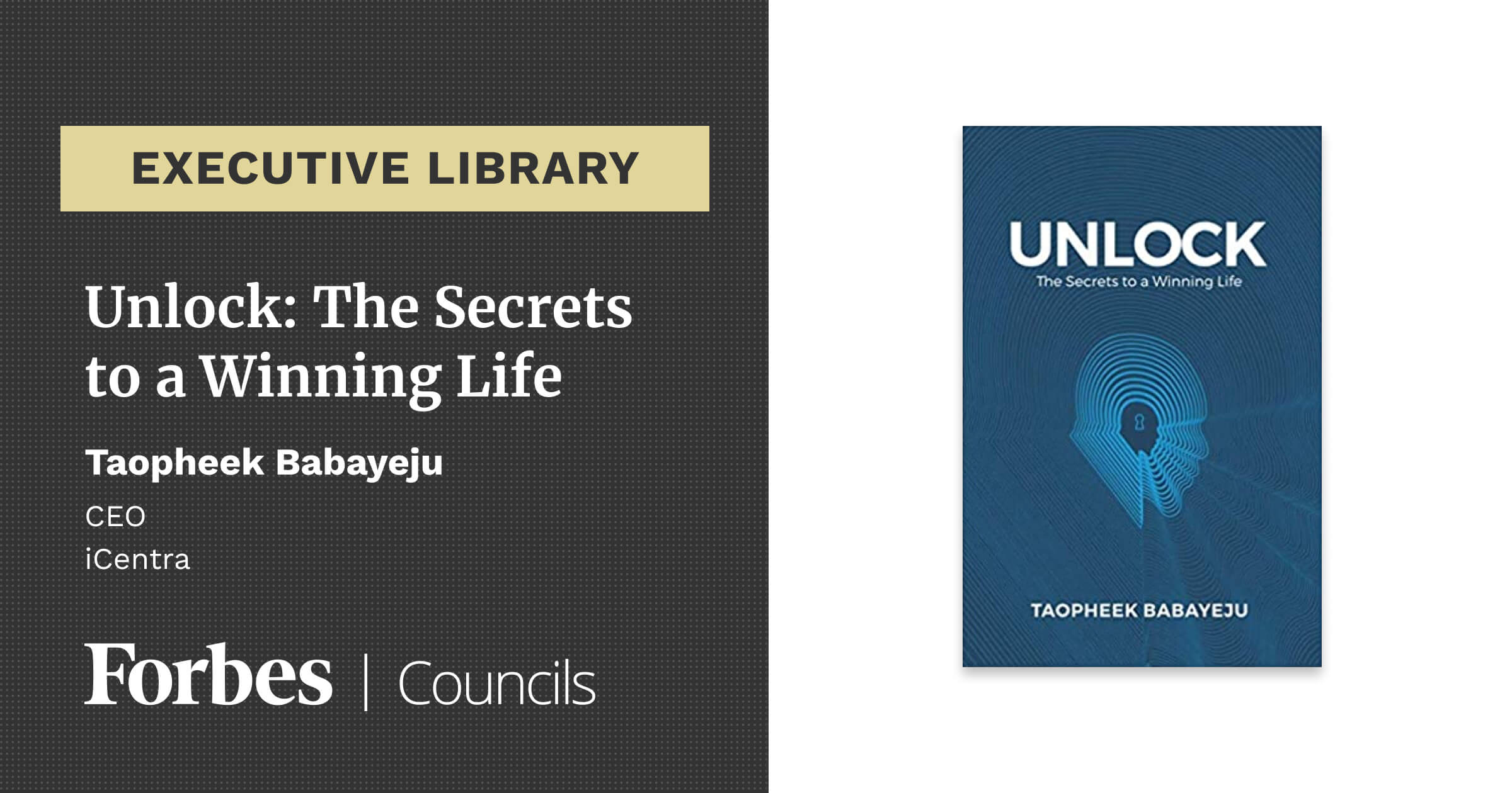 Unlock: The Secrets to a Winning Life by Taopheek Babayeju
