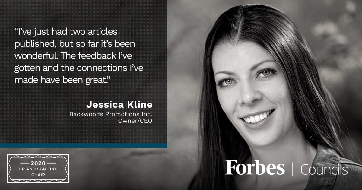 Jessica Kline is Forbes Business Council HR and Staffing Group Chair